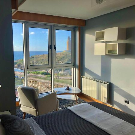Parking, Vistas Al Mar Y Tres Habitaciones Ла-Корунья Экстерьер фото